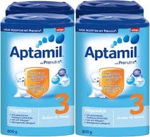 German Aptamil 1,2,3 mit Pronutra Folgemilch 800g available for shipment.