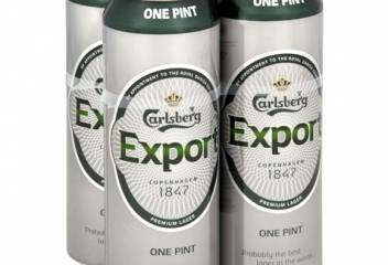 Carlsberg Export on the floor in DBS