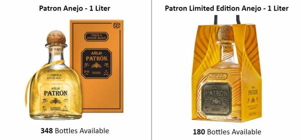 Patron Limited Edition Anejo - 1 Liter  EUR 24.00  (528 Bottles Available) with gift packaging