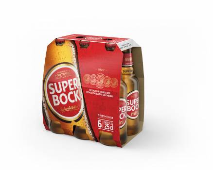 Super Bock mini 250 ml bottle, 6-pack