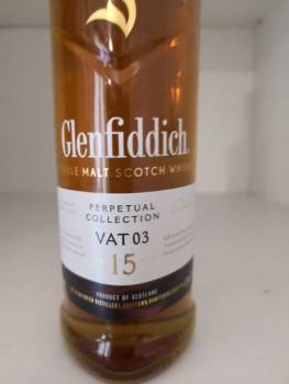 Glenfiddich 15 years old Perpetual Collection VAT 03 - Original bottling - 70cl (+32 460 248 729)