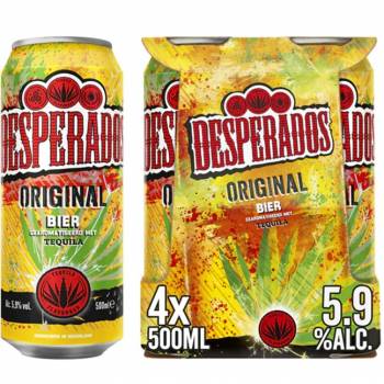 Desperados cans 24x50cl (4pack) 5,9%  ( Spanish )