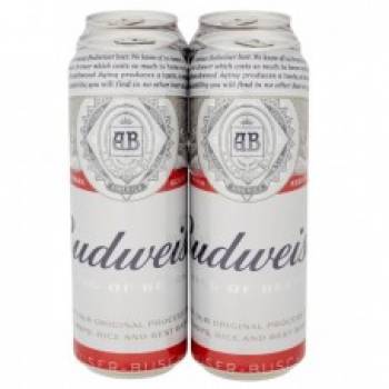 Budweiser 6 x 4 x 568ml Can 4.5% Newcorp T1 @£13.48,IEFW T1 @£13.40,cnf Riga@£13.99