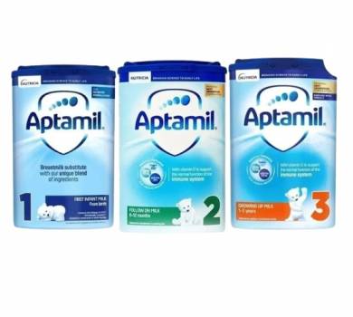 Aptamil 1,2,3 800g available for shipment.