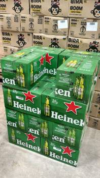 Heineken beer glass bottles 24x25cl 5% @ EUR 12,64 / case.