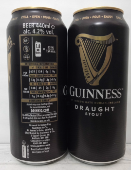 Guinness Draught 44cl cans 3x8 / 6x4