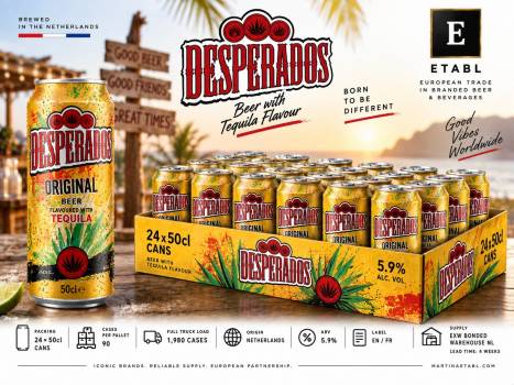 Desperados 50cl Cans – Wholesale / Full Truck Load