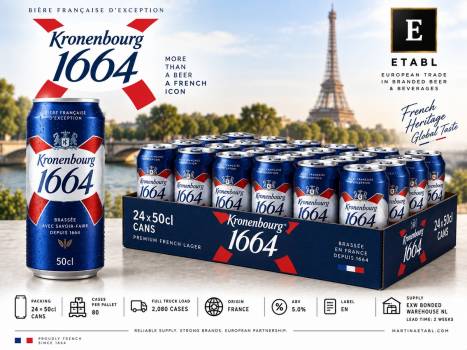 Kronenbourg 1664 50cl Cans – Wholesale / Full Truck Load