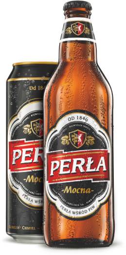 Perla Strong can 0,5 l and bottle 0,5 l