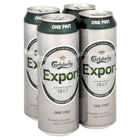 Carlsberg Export on the floor in DBS