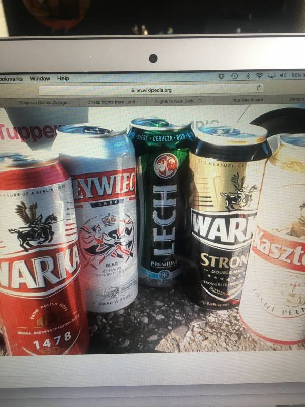 Polish beers In London  bond.