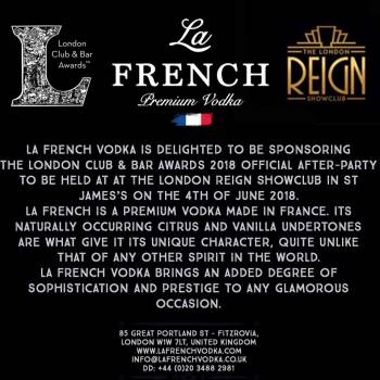 La French Vodka 70 Cl - French Premium Vodka (Prices are EXW / Per case)