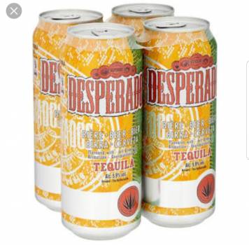 Desperados cans and bottle