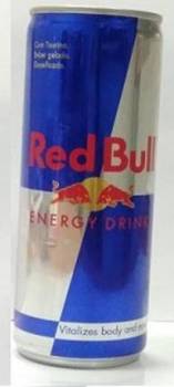 Redbull with Portugese text