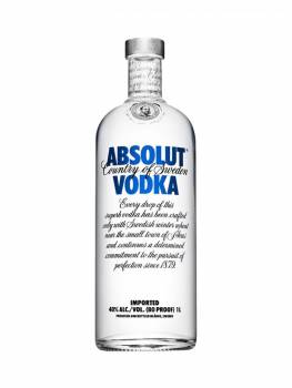 Absolut 75cl. Absolut 100cl. On floor