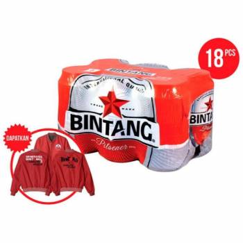 Bintang X Danjyo Hiyoji Bir [320 mL/ 18 pcs] + Free Red Bomber Jacket