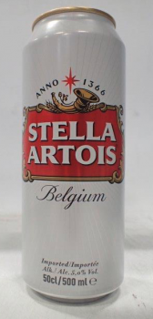 Stella 50cl cans - 5% belgium