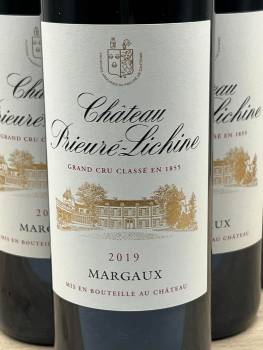 2019 Chateau Prieuré Lichine - Margaux 4ème Grand Cru Classé - 6 Bottles (0.75L)   (+32 460 248 729)