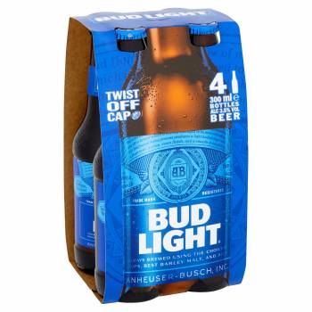 Bud Light 6 x 4 x 300ml 3.5% Bottle