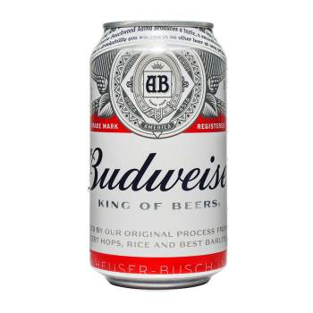 Budweiser 4 x 6 x 330ml cans  BBD 29.02.2024