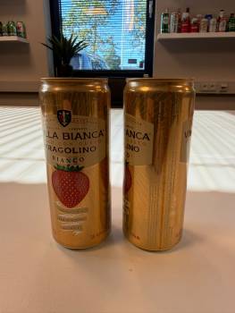 Fragolino Bianco Cider with strawberry 33cl can 1x24